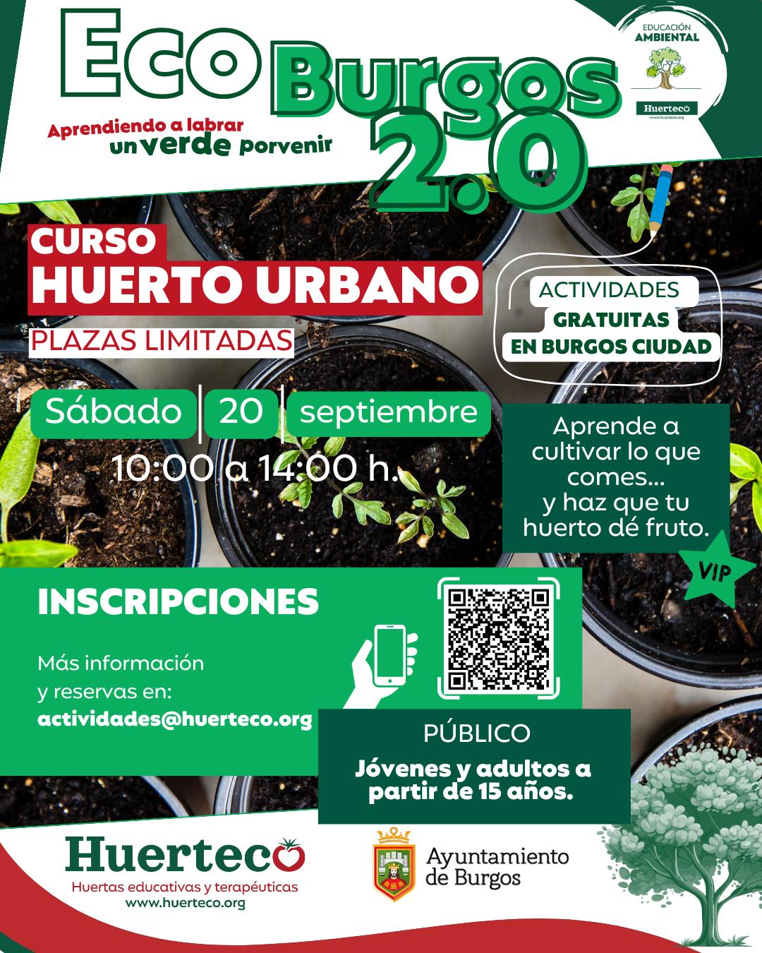 Curso de Huerto Urbana Huerteco, Educación Ambiental: EcoBurgos 2.0