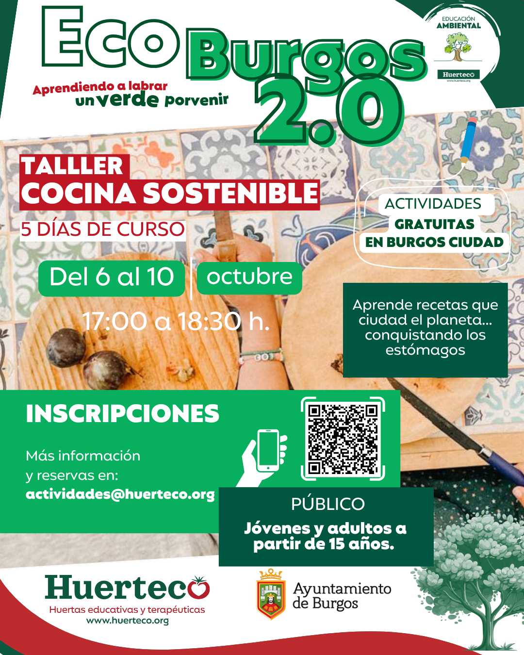 Taller cocina sostenible Huerteco ecoburgos 2.0