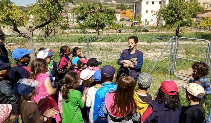 Voluntared y Huerteco, con Fundación La Caixa, han creado el Aula Rural de Santibáñez Zarzaguda. Espacio para acercar a los niños el medio natural y rural.