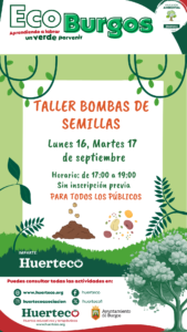 Taller de bombas de semilla de Huerteco, proyecto EcoBurgos