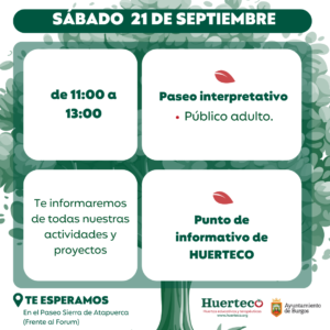 Paseo interpretativo y punto de información, Huerteco, semana de la movilidad