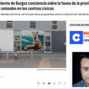 Conciencia sobre la fauna de la provincia con murales de animales en los centros cívicos proyecto Ecoburgos, Huerteco y el Ayuntamiento de Burgos