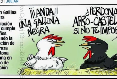 El Diario de Burgos destaca la campaña de Huerteco para conservar la gallina negra castellana, con entrevista, semáforo en verde y tira cómica incluida.