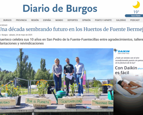Una década sembrando futuro Diario de Burgos, Huerteco en medios
