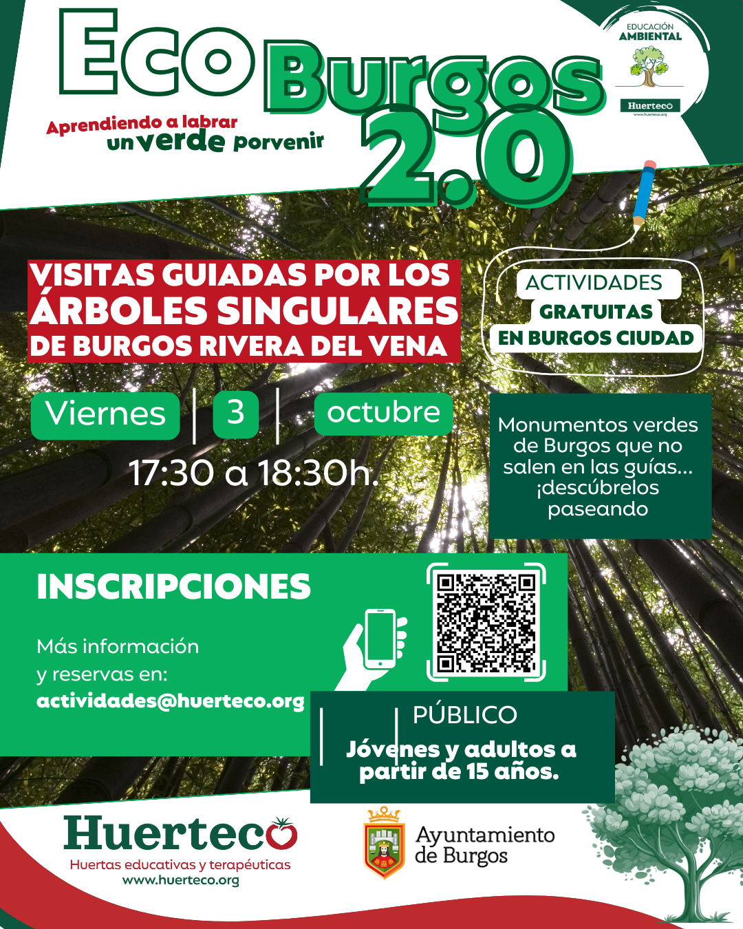 Visitas guiadas árboles singulares de Burgos